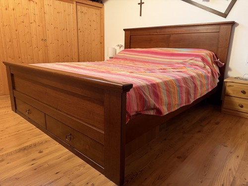 Letto matrimoniale legno - letto,