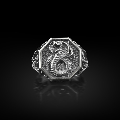 Anello uomo argento - in,