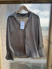 Top Camicia Blusa Zara Bronzo