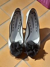 OPEN TOE Decolletè bianche con tacco