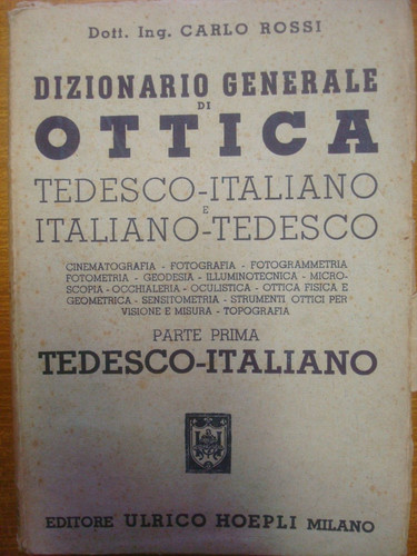 Dizionario generale ottica - di,