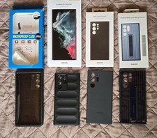 4 Cover Samsung S22 Ultra 2 Originali + Pellicola Display