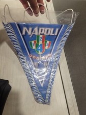 gagliardetto napoli bandiera,misura ufficiale 33x27 cm 4° scudetto napoli quarto
