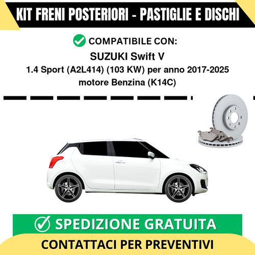 Kit freni posteriori suzuki - posteriori,