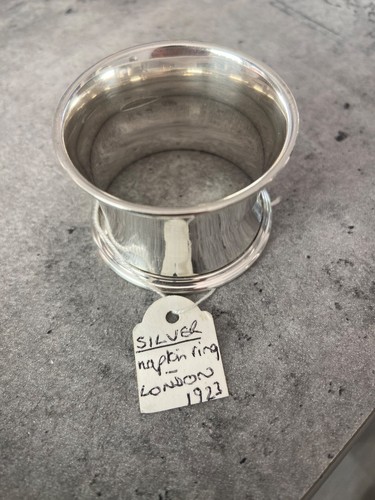 Anello tovagliolo argento con