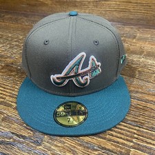 Esclusivo cappello aderente Topperz Atlanta Braves manzo e broccoli MLB Club 7 1/2