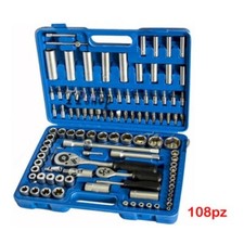 VALIGIA SET CHIAVI A BUSSOLA 108 PEZZI VANADIUM CON CRICCHETTO 108 PZ VANADIUM