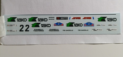 Decals lancia 037 tako - 1/43,