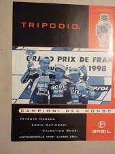 # ADVERTISING PUBBLICITA' OROLOGI BREIL TRIPODIO VALENTINO ROSSI/1998 VEDI ALTRI