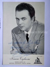 AUTOGRAFO FERRUCCIO TAGLIAVINI lirica attore cantante Cetra foto