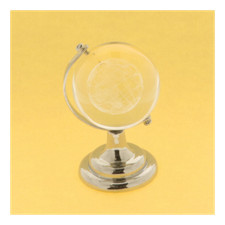 Globo mappamondo vetro base
