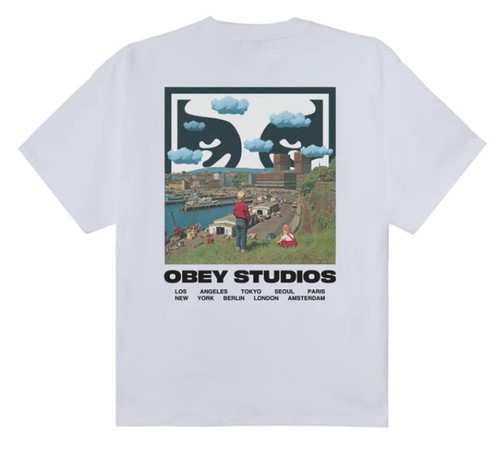 Shirt obey sky face white - sky,
