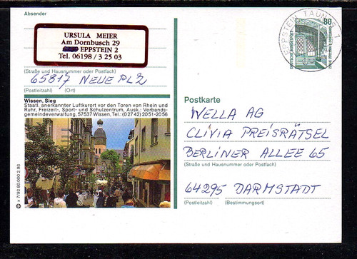 W326 bund bpk cartolina - w326#,