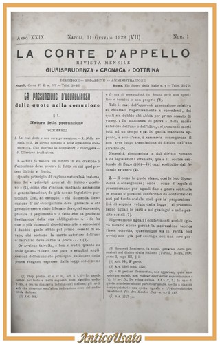 Corte appello raccolta - corte, di