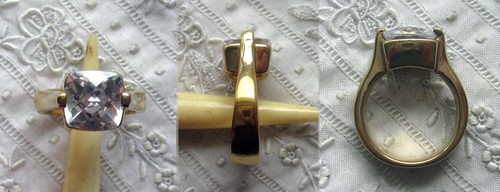 Anello oro cristallo - -,