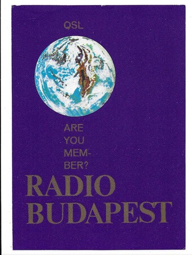 Qsl radio budapest ungheria - qsl,