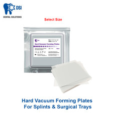 Piastre formatrici sottovuoto rigide DSI dentali per stecche e vassoi chirurgici 125x125 mm