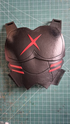 Costume batman rosso petto - costume,