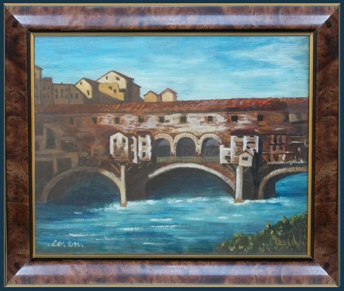 Arte naif ponte vecchio - ponte,