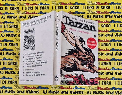 Book libro tarzan - tarzan, l'indomabile