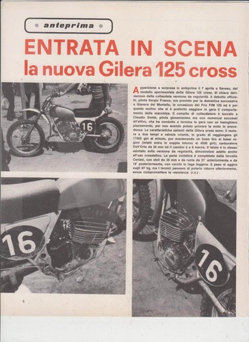 Advertising news moto gilera - news,
