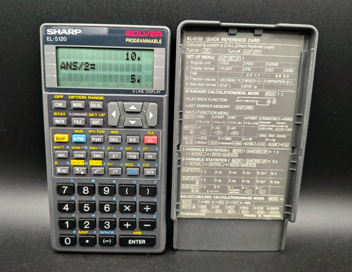 Sharp 5120 solver - sharp, el-5120
