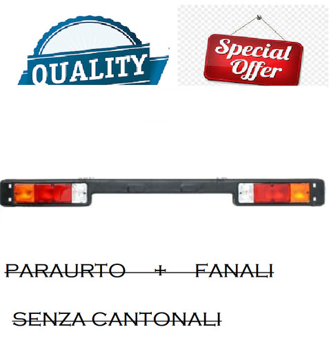 Paraurti posteriore post nero - paraurti,