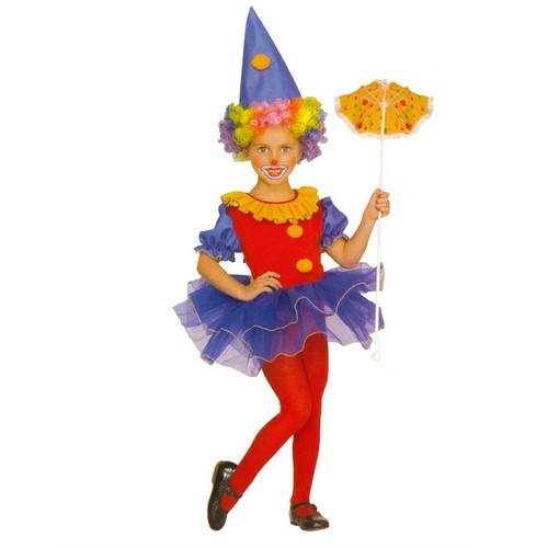 Costume clown bambina - clown, anni
