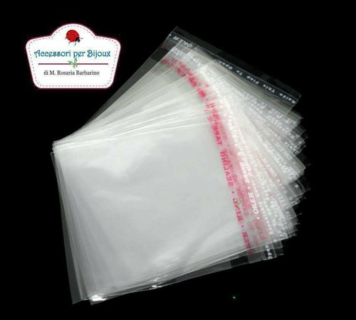 100 bustine plastica chiusura - bustine,