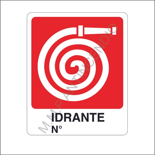 Cartello segnaletico idrante - cartello,