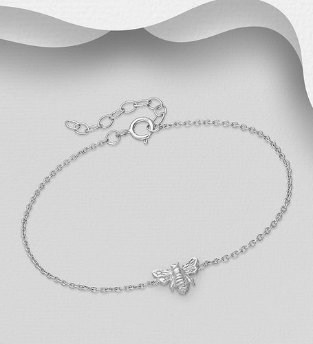 Bracciale catena ape argento