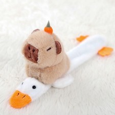 Braccialetto peluche Capybara cartone animato con disegno elefante coccodrillo d'oca per ragazze