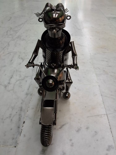 Motociclista porta bottiglia