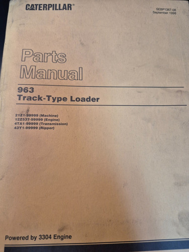 Manuale ricambi cingolato tipo