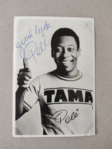 Autografo originale pelé - autografo, su