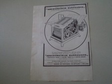 ANTICA advertising Pubblicità 1912 ADDIZIONATRICE BURROUGHS - ADDING MACHINE