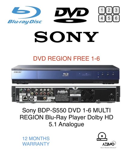 Sony bdp s550 dvd - dvd, multi