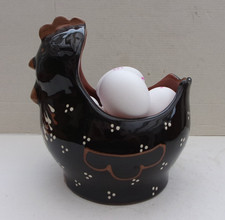 Gallina uovo in ceramica