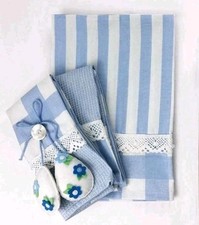 Tris Di Strofinacci Ricamati