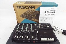 TASCAM 414 MKII Portastudio Cassette Mixer Recorder Testato in Giappone con...