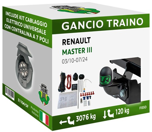 Gancio fisso sfera flangiata - gancio, a