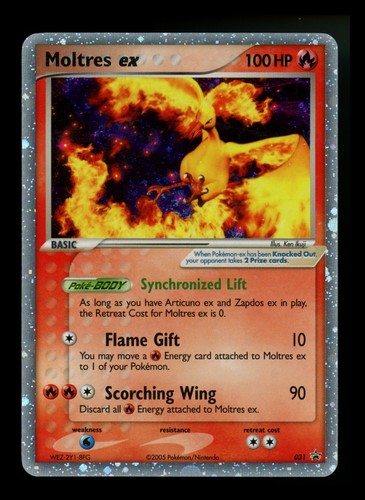 Moltres 031 black star - ex,