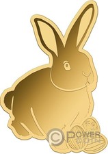 EASTER BUNNY 1/1000 oz moneta oro 3000 franchi Ciad 2025