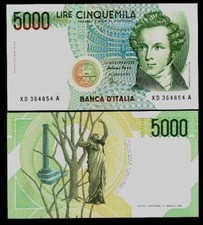 5000 Lire Bellini  serie