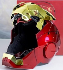 US!! Casco Iron Man MK5 1:1 indossabile controllo vocale maschera dorata cosplay AUTOKING