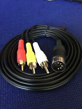 Cavo 2.0 AV DIN audio Video  RCA  Commodore 64 C64C C16 C116 PLUS4 C128 64 VIC20