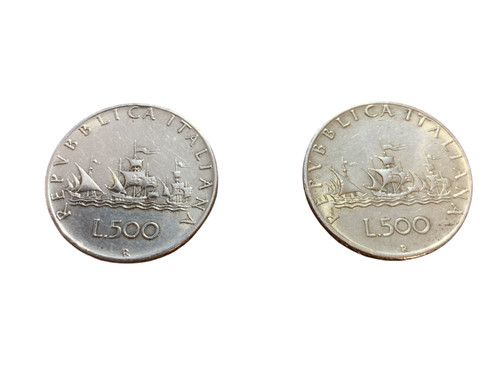 Coppia moneta 500 lire - coppia,