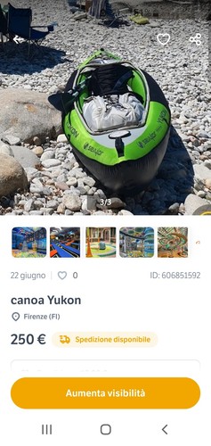 Canoa gonfiabile posti - 2,
