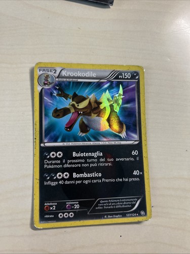 Carta pokémon krookodile - carta,