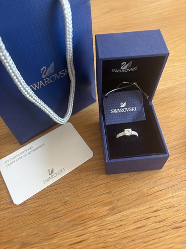 Anello swarovski rodiato - anello,